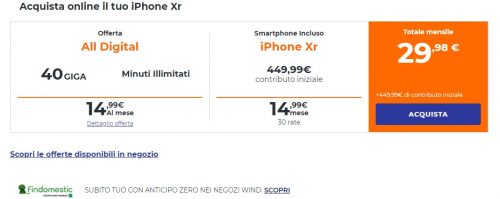 iphone xr a rate con wind